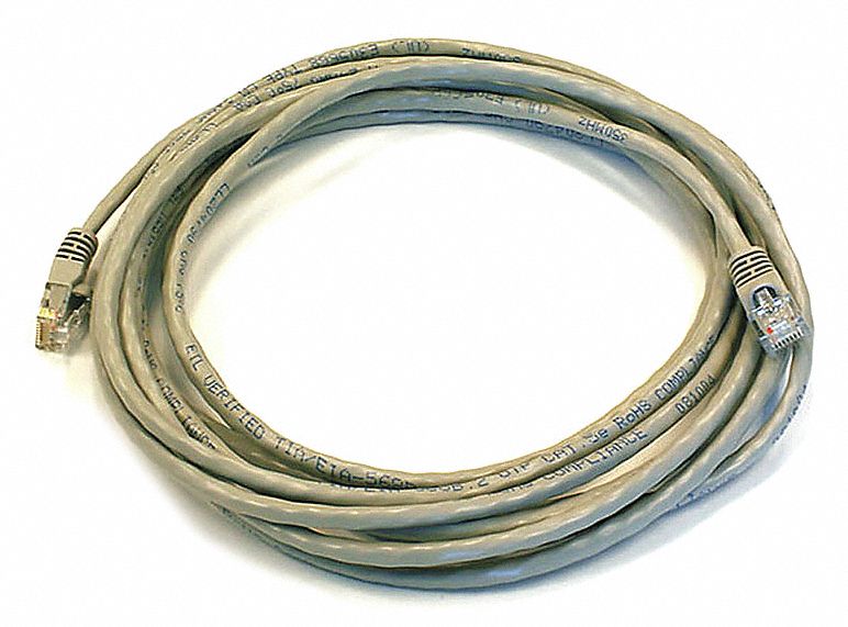 M3395 Patch Cord Cat 5e Booted Gray 14 ft.