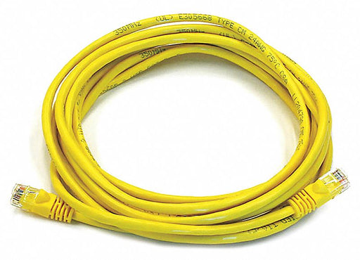 M3395 Patch Cord Cat 5e Booted Yellow 14 ft.
