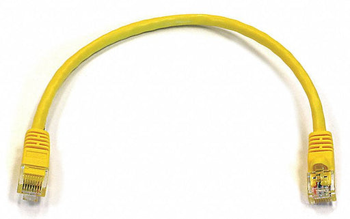 M3396 Patch Cord Cat 6 Booted Yellow 1.0 ft.