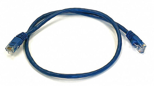 M3396 Patch Cord Cat 6 Booted Blue 2.0 ft.