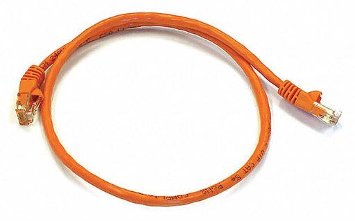 M3396 Patch Cord Cat 6 Booted Orange 2.0 ft.