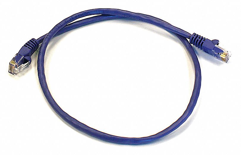 M3396 Patch Cord Cat 6 Booted Purple 2.0 ft.