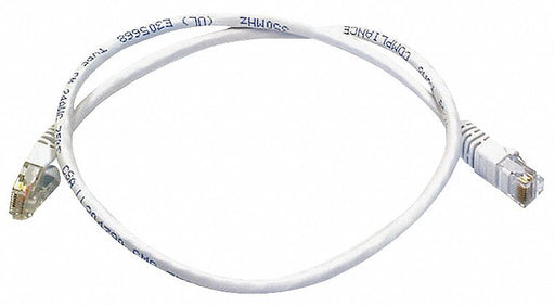M3396 Patch Cord Cat 6 Booted White 2.0 ft.