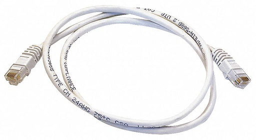 M3396 Patch Cord Cat 6 Booted White 3.0 ft.
