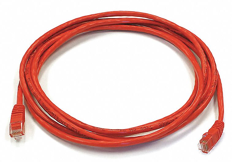 M3396 Patch Cord Cat 6 Booted Red 10 ft.