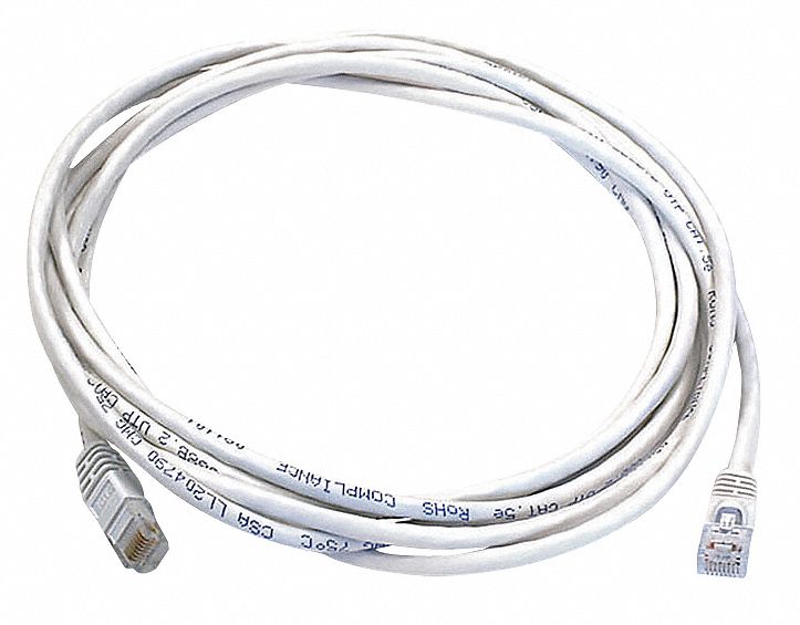 M3396 Patch Cord Cat 6 Booted White 10 ft.