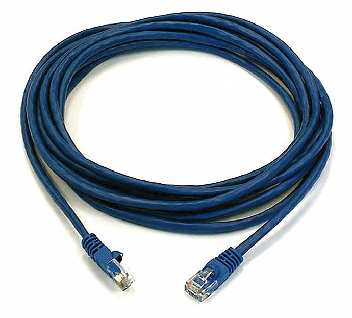 M3396 Patch Cord Cat 6 Booted Blue 14 ft.