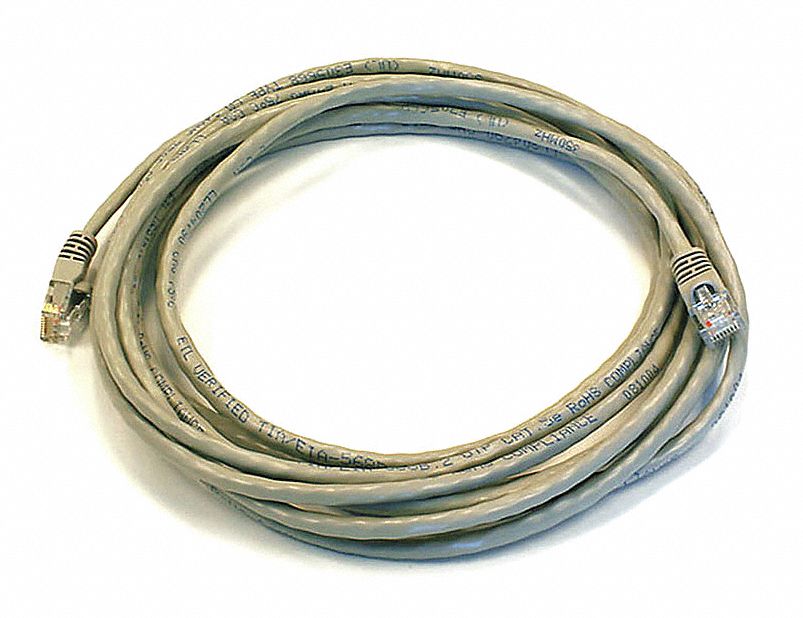M3396 Patch Cord Cat 6 Booted Gray 14 ft.