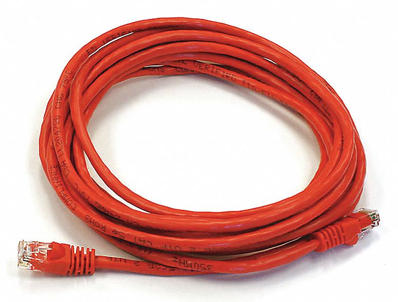 M3396 Patch Cord Cat 6 Booted Red 14 ft.