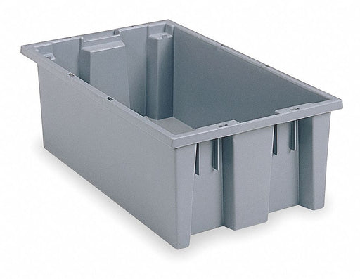 F8953 Stack and Nest Ctr Gray Solid Polymer