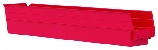 F8872 Shelf Bin Red Indstr Grd Poly 4 in