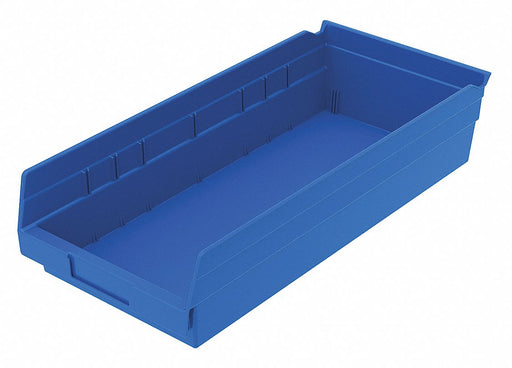 Shelf Bin Blue Indstr Grd Poly 4 in
