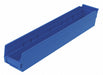 Shelf Bin Blue Indstr Grd Poly 4 in