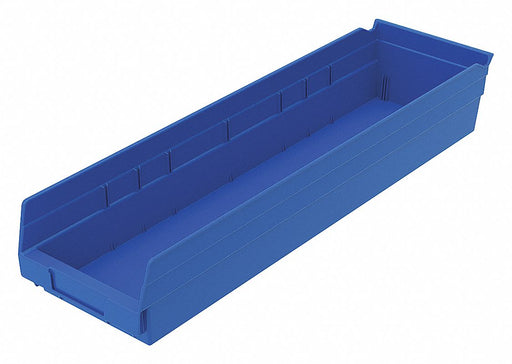F8875 ShelfBin 23.625inL 6.625inW Plastic