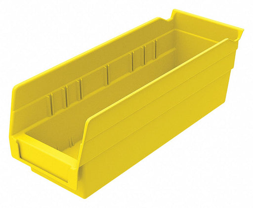 F8466 Shelf Bin Yellow Indstr Grd Poly 4 in