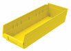 Shelf Bin Yellow Indstr Grd Poly 4 in