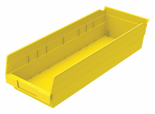 Shelf Bin Yellow Indstr Grd Poly 4 in