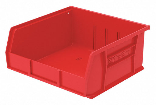 F8699 Hang and Stack Bin Red Plastic 5 in