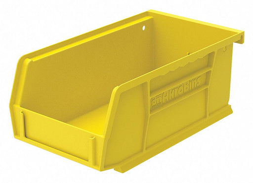 F8647 Hang and Stack Bin Yellow Plastic 3 in