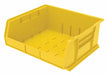 F8696 Hang and Stack Bin Yellow Plastic 7 in
