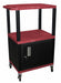 Audio-Visual Cart 200 lb Red 24 in L