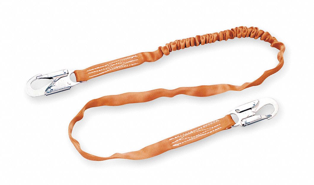 Shock-Absorbing Lanyard Orange