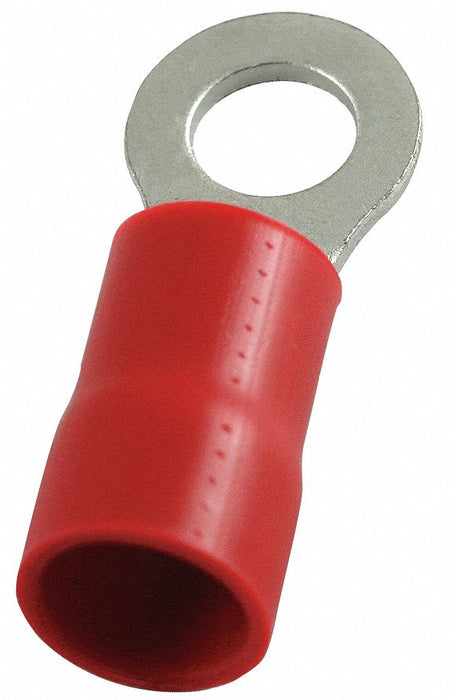 RT 8AWG Vinyl Red Stud3/8in PK25