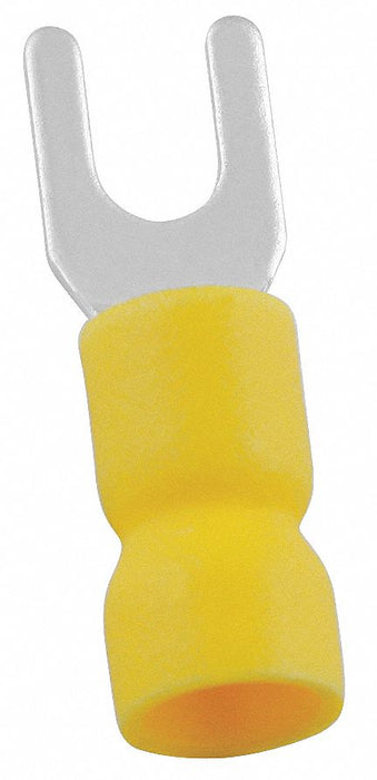 FT 12to10AWG Vinyl Yellow Stud#8 PK50
