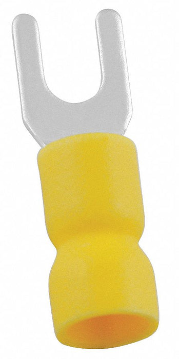 FT 12to10AWG Vinyl Yellow Stud#10 PK50