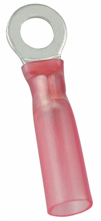 RT 22to16AWG Red HST Stud#6 PK25