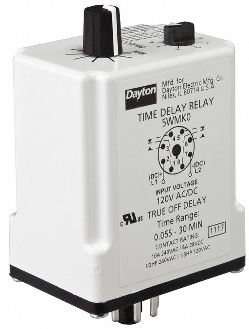 H7807 SinFunTimeDelayRelay 12VDC 8Pins