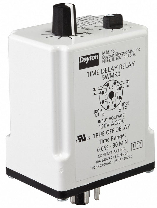 H7807 SinFunTimeDelayRelay 24VAC/DC 8Pins