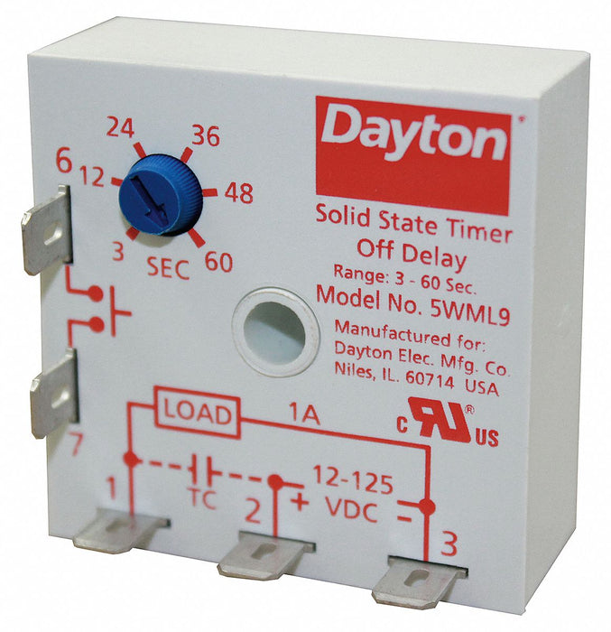 SinFunEncapTimingRelay 125VDC 5Pins