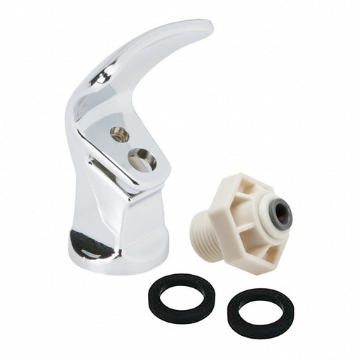 Chrome Bubbler Kit Pipe 3/8 in Silver