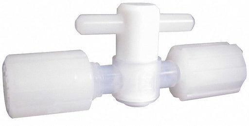 Stopcock Compression 1/4 PFA