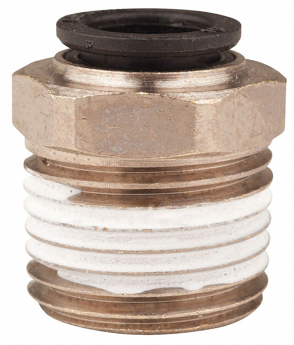 Strt Brass Push-Fit10mm MNPT1/2in PK10