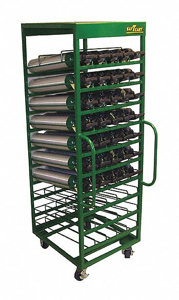 Cylinder Trolley 78 in H 2400 lb.