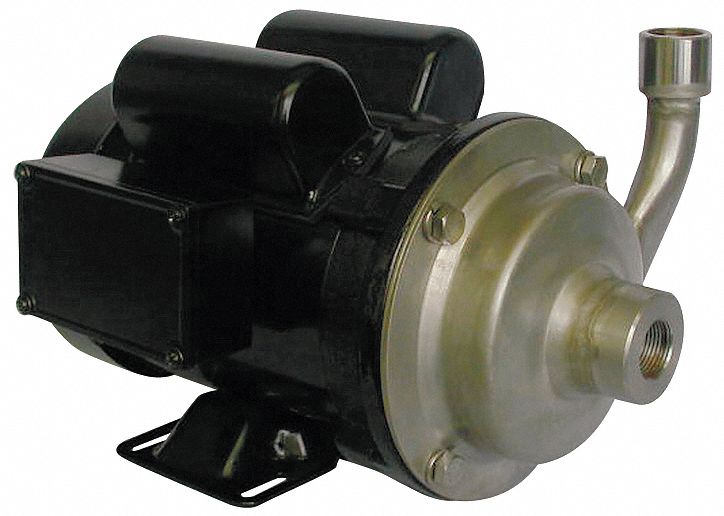 Cntrfug Pmp 316SStl 1P 3/4in 1/2hp 38gpm