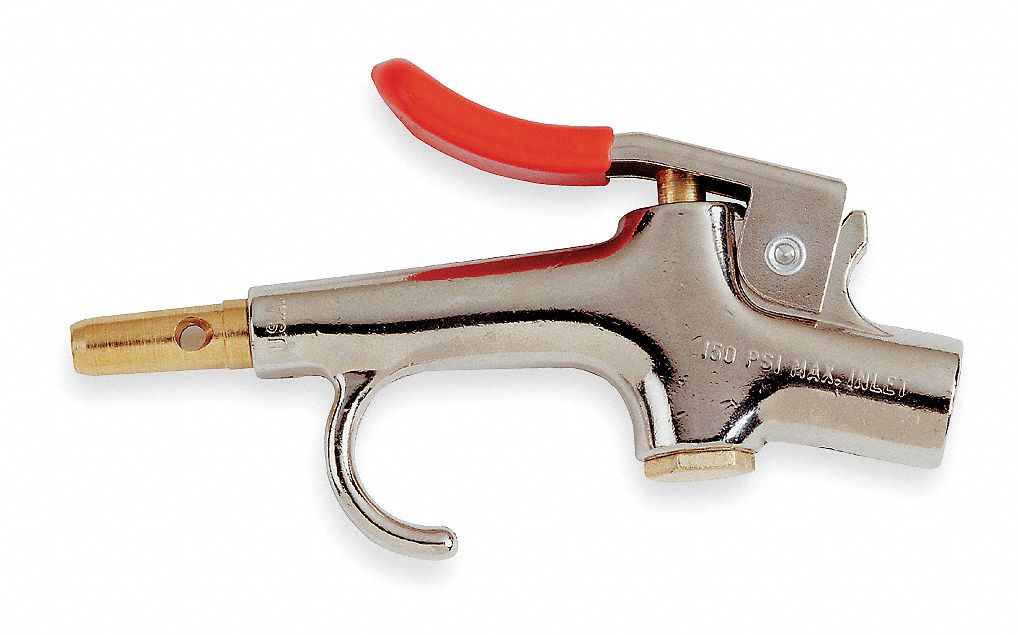 Air Gun 1/4 in FNPT Zinc Silver