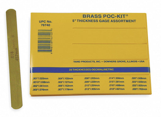 Feeler Gauge Set Dimension Type /Metric