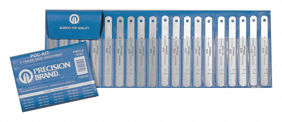 Feeler Gauge Set Dimension Type /Metric