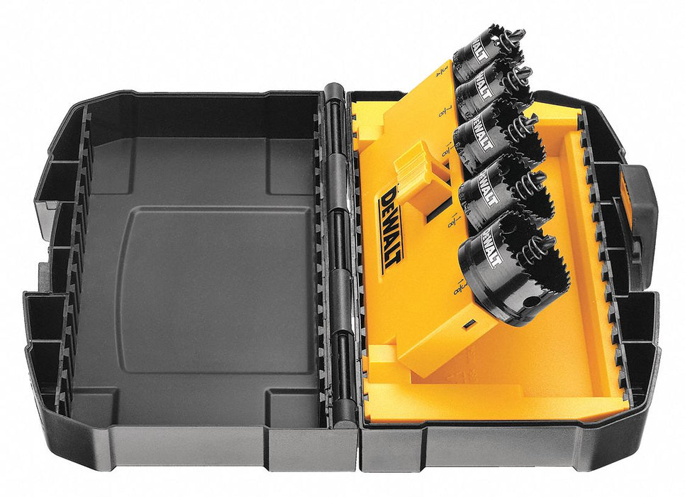 Hole Saw Kit 5pcs Sizes 0.75 -1.375 