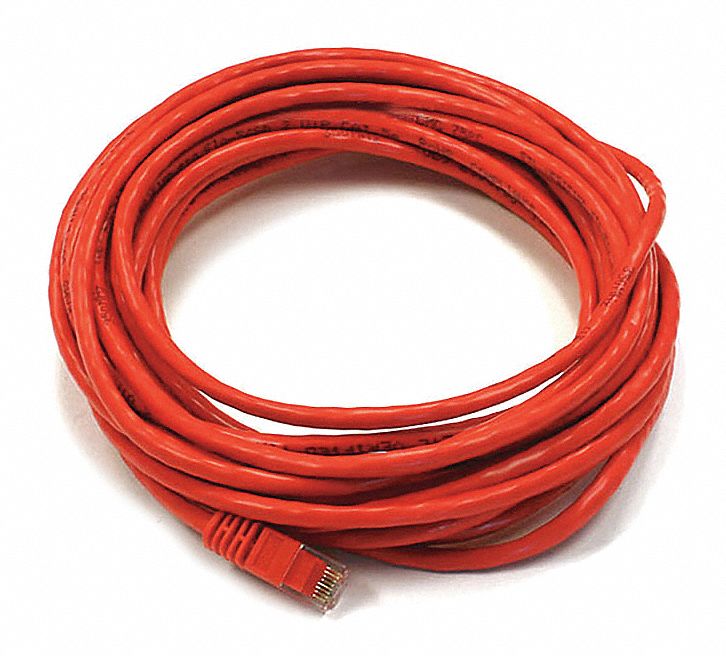M3396 Patch Cord Cat 6 Booted Red 25 ft.