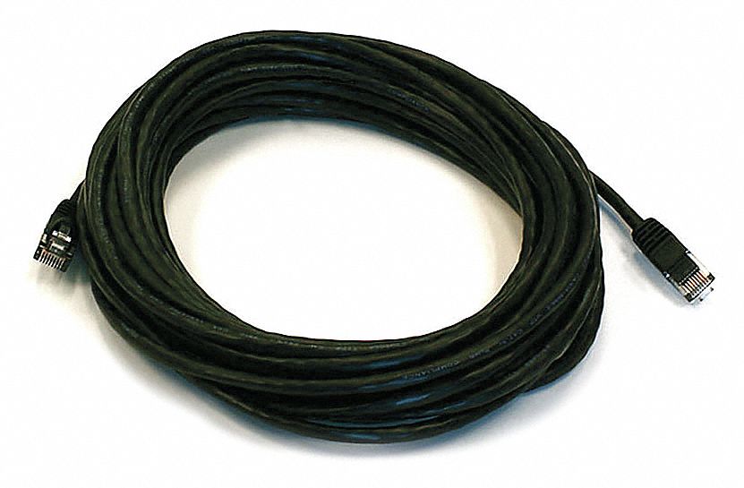 M3396 Patch Cord Cat 6 Booted Black 30 ft.