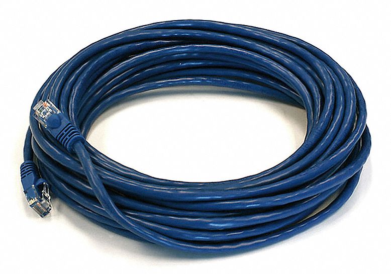 M3396 Patch Cord Cat 6 Booted Blue 30 ft.