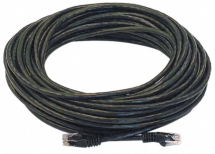 M3396 Patch Cord Cat 6 Booted Black 50 ft.