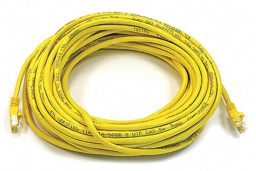 M3396 Patch Cord Cat 6 Booted Yellow 50 ft.