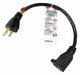 Extension Cord 1ft 16Ga 13A SJT Blk