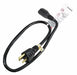 Extension Cord 2ft 16Ga 13A SJT Blk