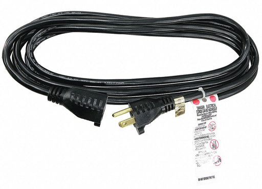 ExtensionCord 10ft Black 16AWG Round